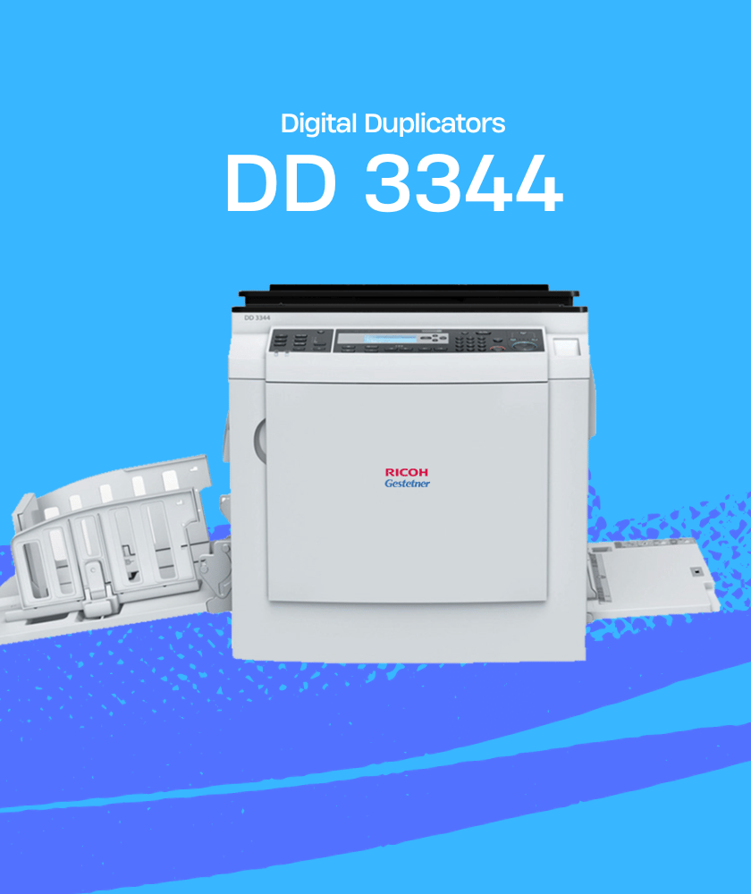 The RICOH DD 3344 copier printer